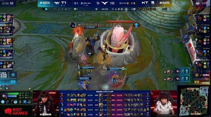 T1惊天大翻盘我看完KT第2把完整的一局之后。我们LPL有时候领先1万的猛打猛