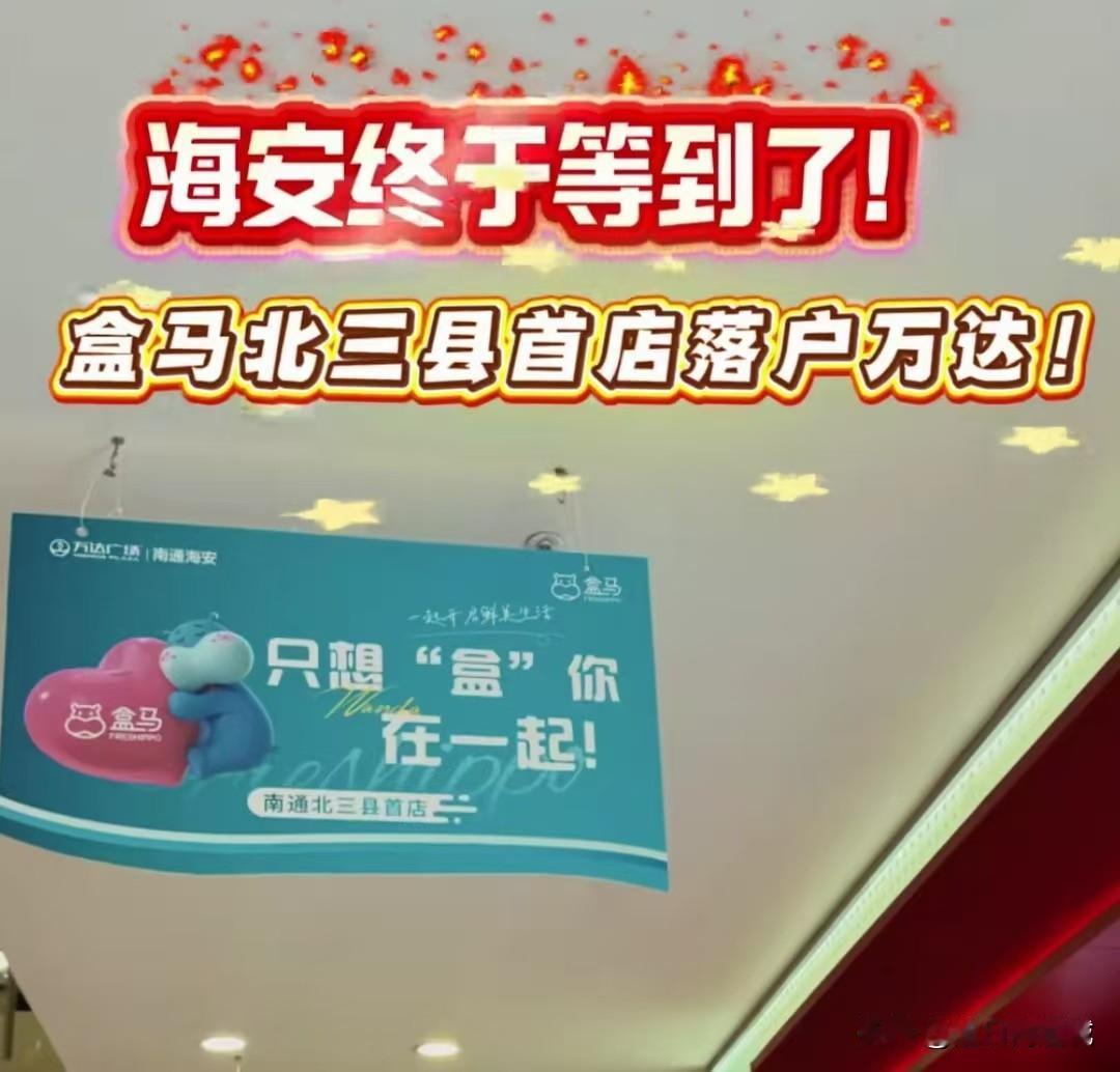 永辉超市走了，海安万达却因祸得福，迎来了盒马鲜生！据说是南通北三县第一店？海