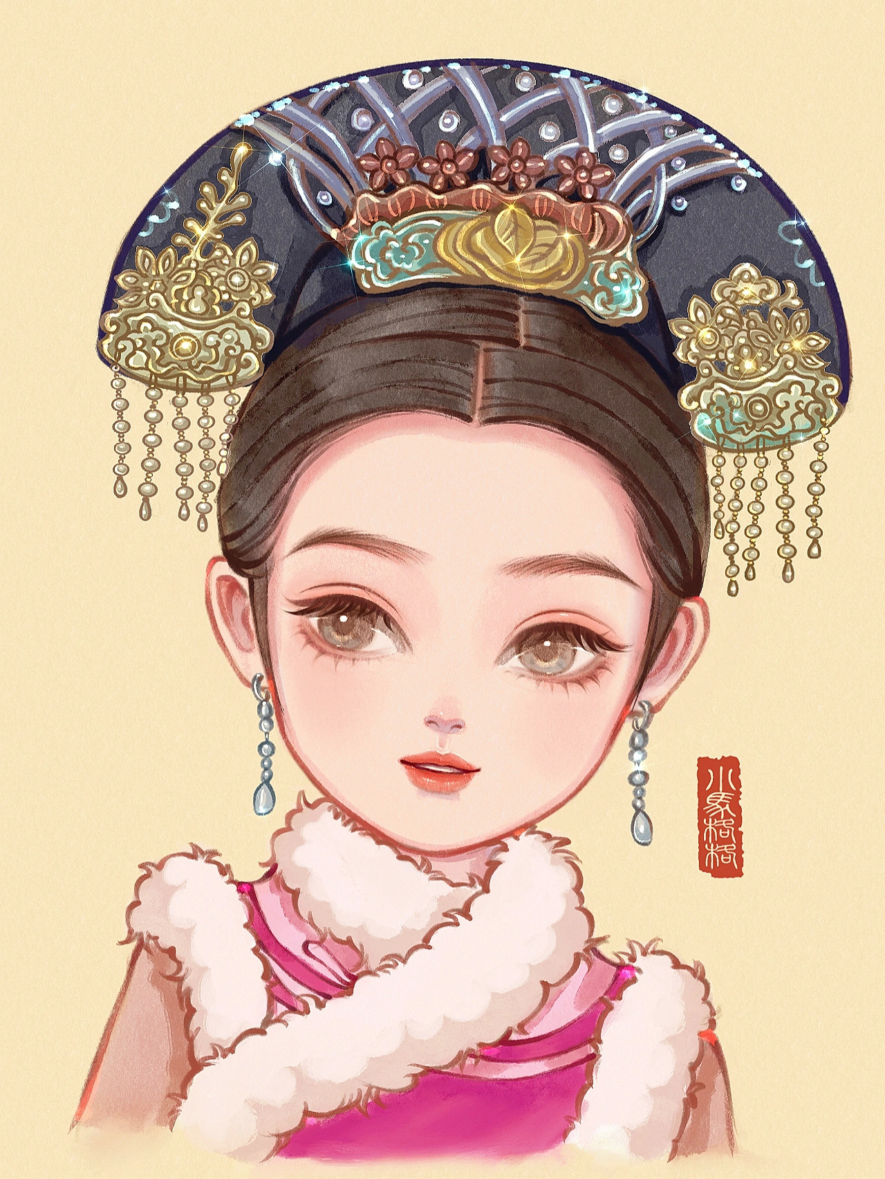 Q版甄嬛传插画头像🙌[抱抱]🤩​​​