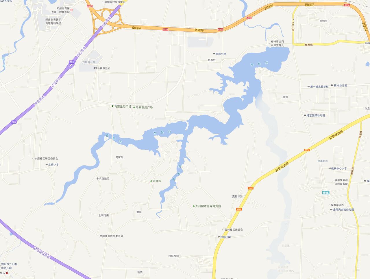 郑州也有像龙的水系啊！珂尔日前分享了九渡水库像条龙！有热心网友看后，留言说郑