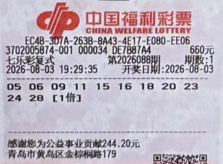 彩友660元复式拿下七乐彩383万大奖令人意外，单票投入不少可见应该对该玩法情有