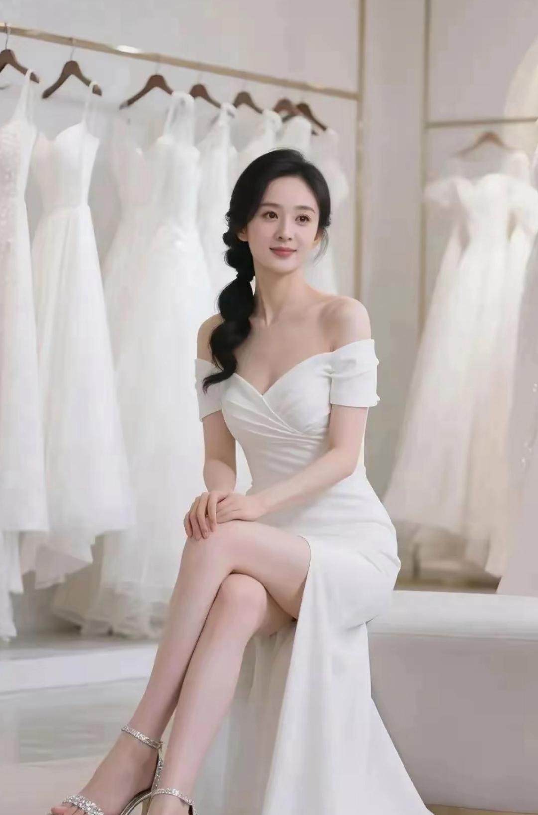 优雅婚纱试穿，梦幻婚纱店体验