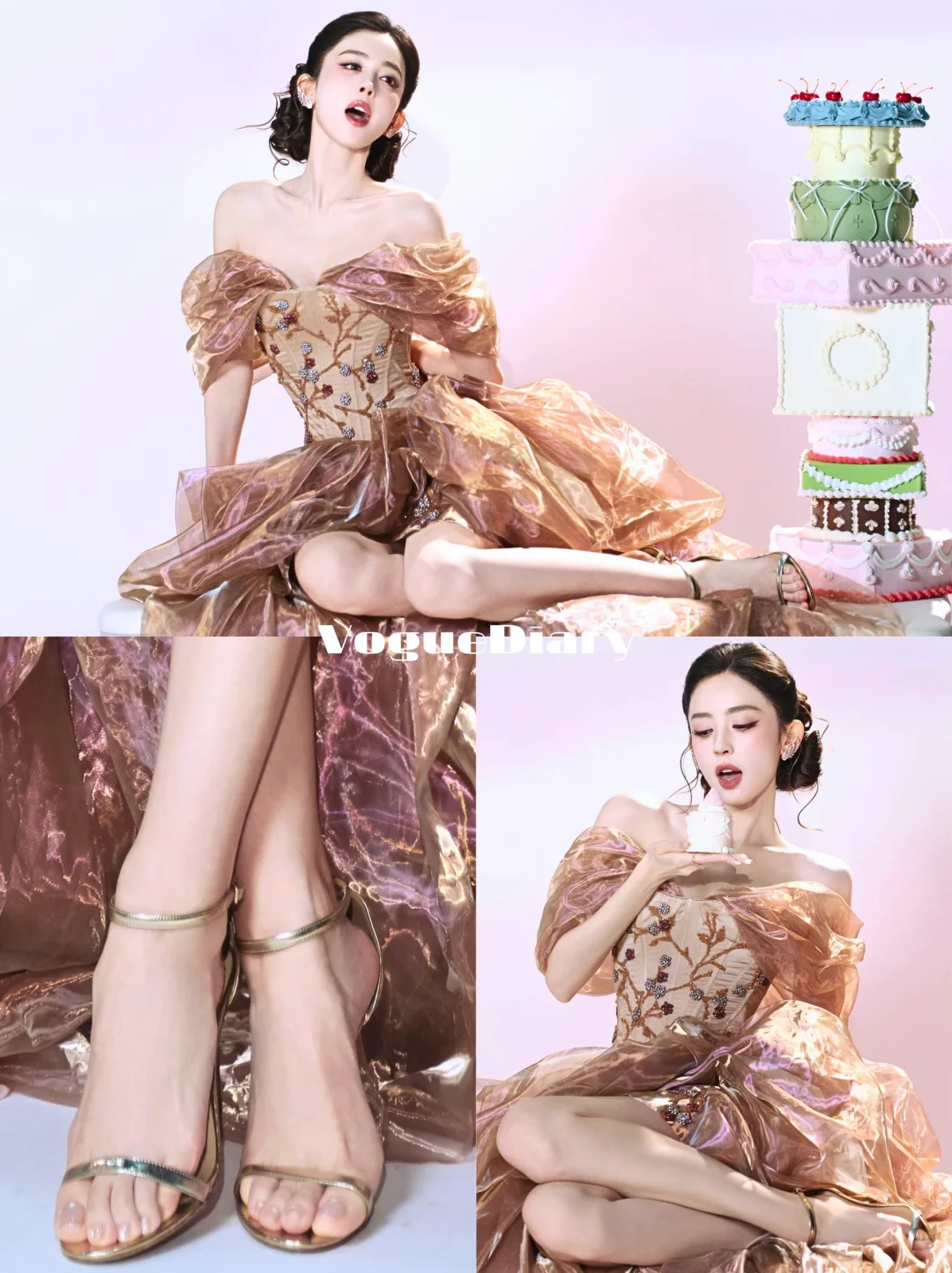 娜扎粉粉造型💗童话里的公主走进现实