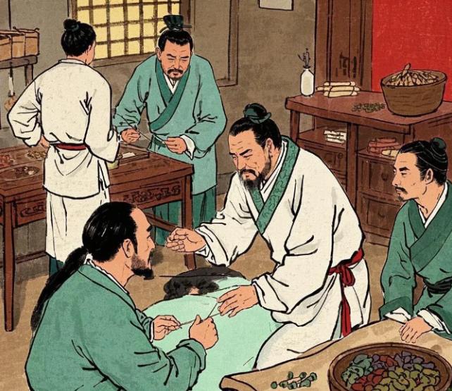 东汉末年，一位公子得了风湿病，连下床的力气都没有，整天瘫卧在床上。被派去取药的小