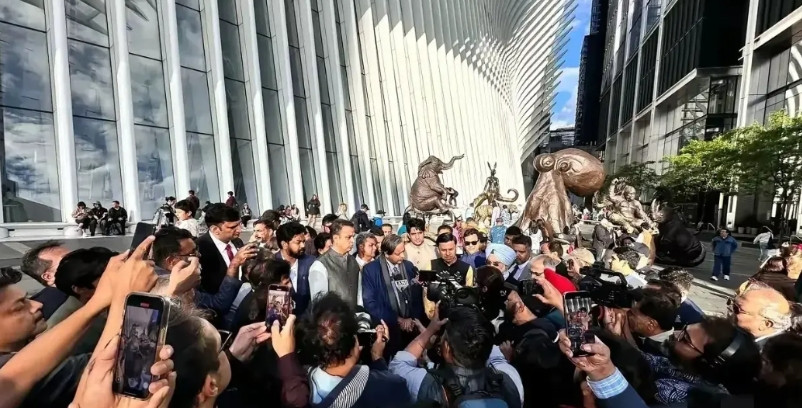 印度宣讲自己胜利团来到了美国，场面一度非常尴尬！因为美国方面竟然没有派出哪怕