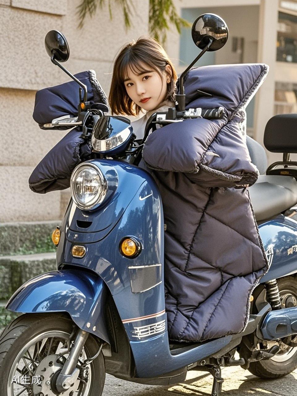 电动自行车“挡风被”：暖了身子险了安全？天一冷，街上骑电动车的朋友都裹上了“