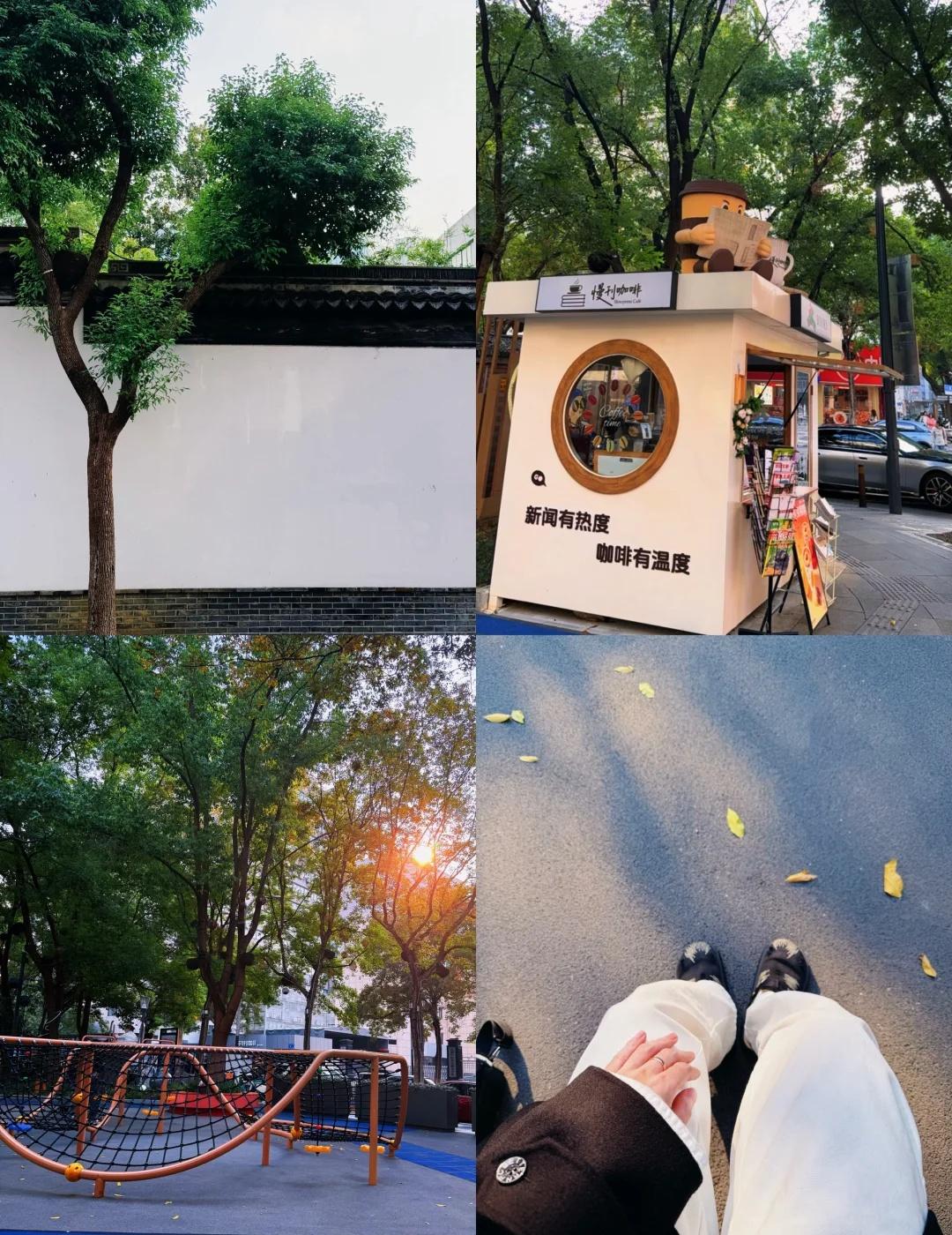 无锡改造完成后的复兴路秋日氛围拉满夏天的时候复兴路就在改造了，秋天终于改造好了