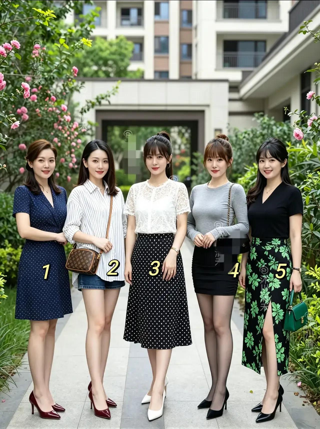 这几位美女个个青春靓丽，你认为哪个更漂亮耀眼？