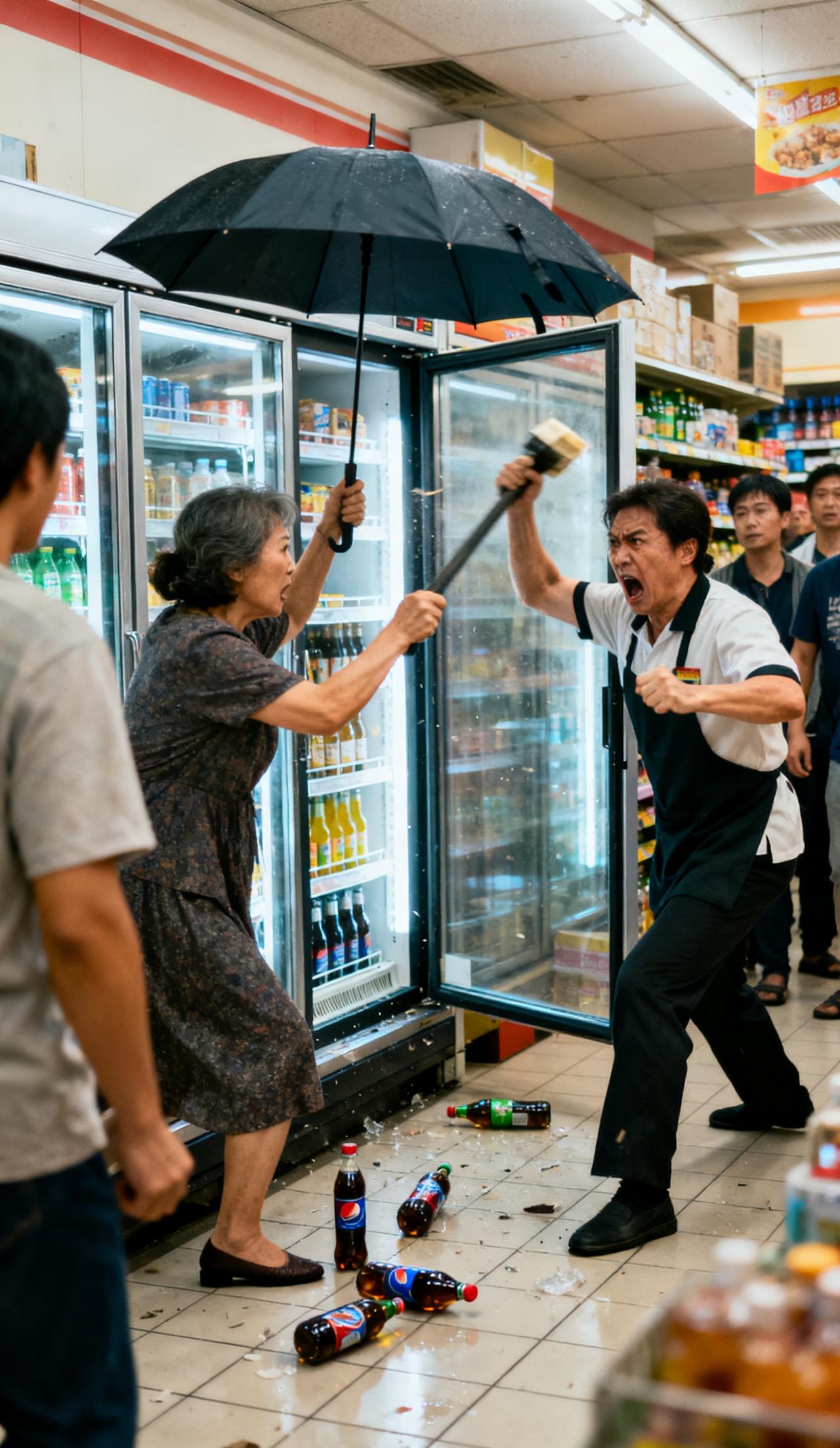 真是服了，我妈和我爸买东西，摸了一下冰柜的饮料，这个店员说不能碰，碰了就要买，我