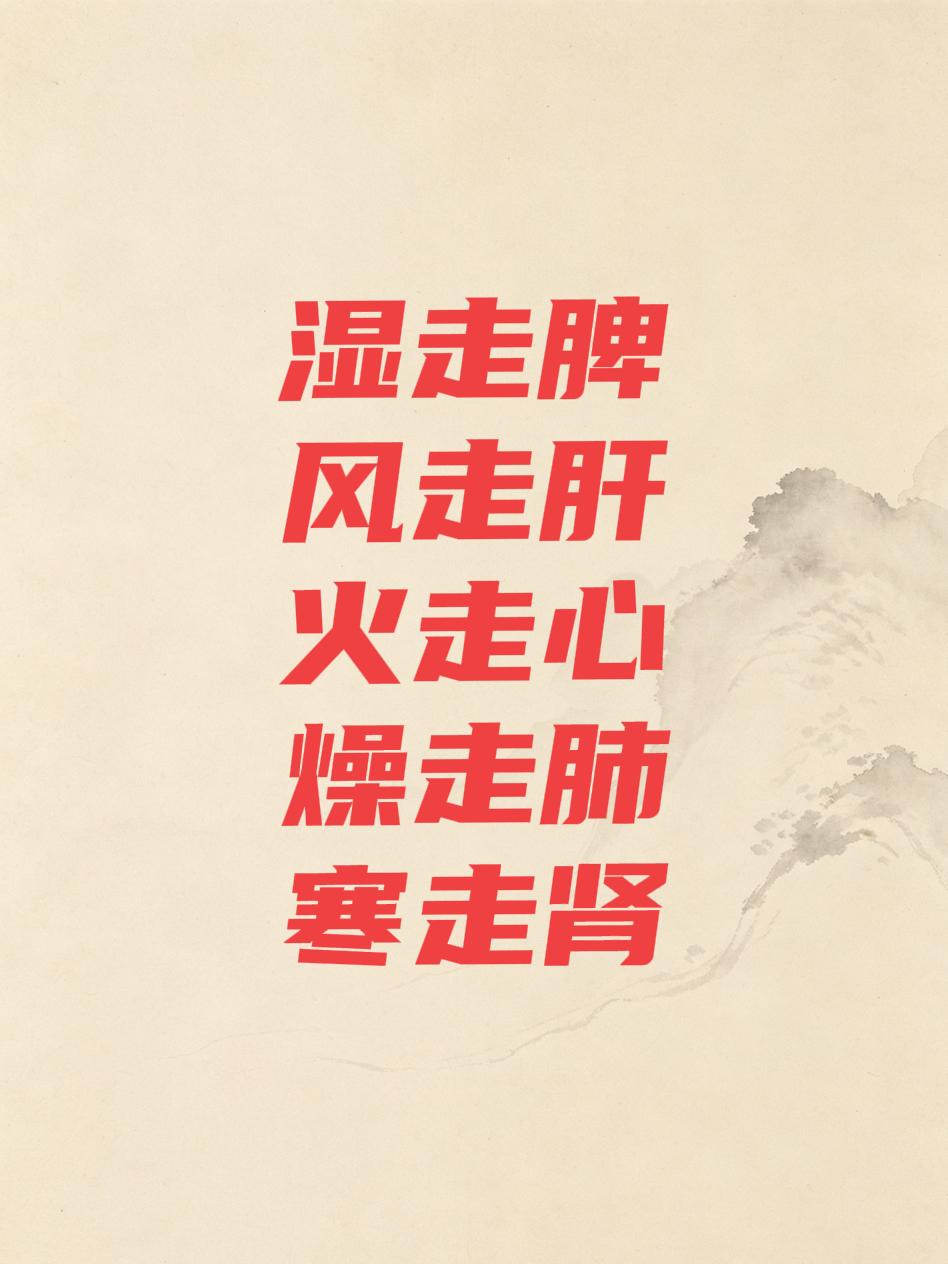 湿走脾、风走肝、火走心、燥走肺、寒走肾，可用这10个中成药对证治本同样是生病