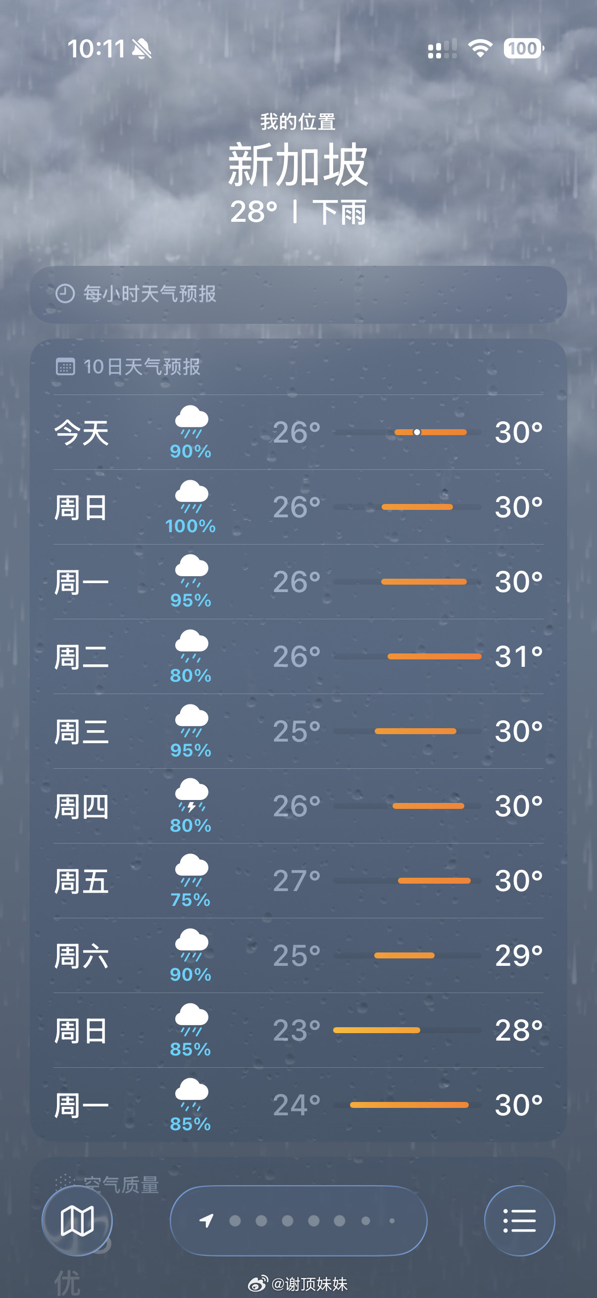 我到底是在深圳还是新加坡 怎么哪哪都是暴雨，俺不中嘞  ​​​