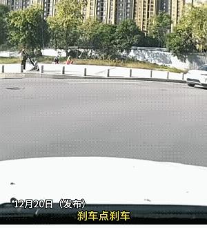 夫妻俩都没有想到这一撞，把小伙子就给送走了……车上的丈夫不断的对妻子喊“点刹车