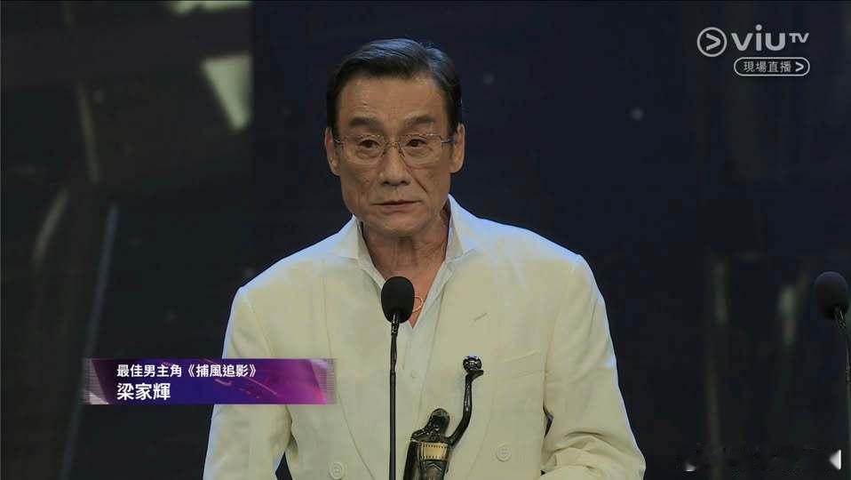 第44屆香港電影金像獎丨最佳男主角：梁家辉（捕风追影）第5次夺得该奖项香港电影金