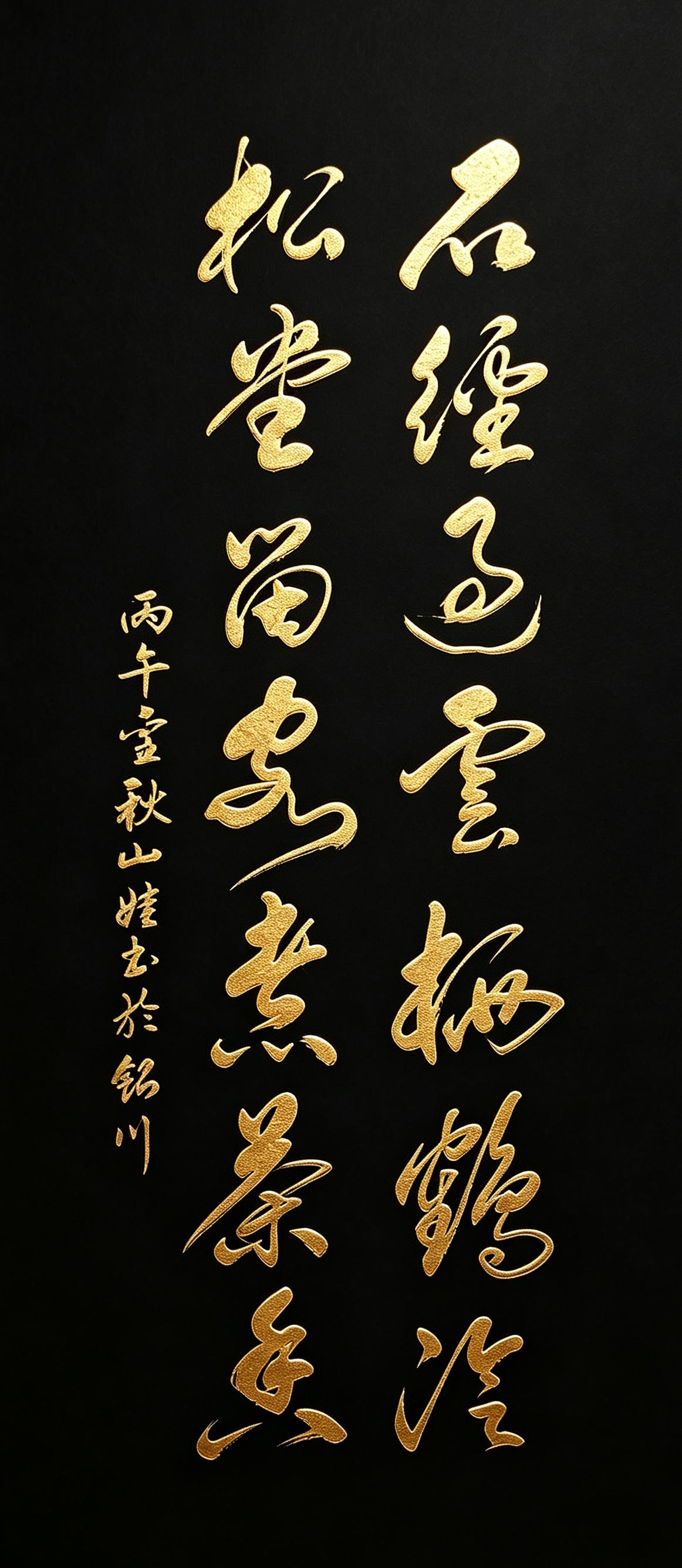 人到中年才慢慢读懂，最治愈的不是热闹，而是这份安静。这幅草书作品文字极简，没有