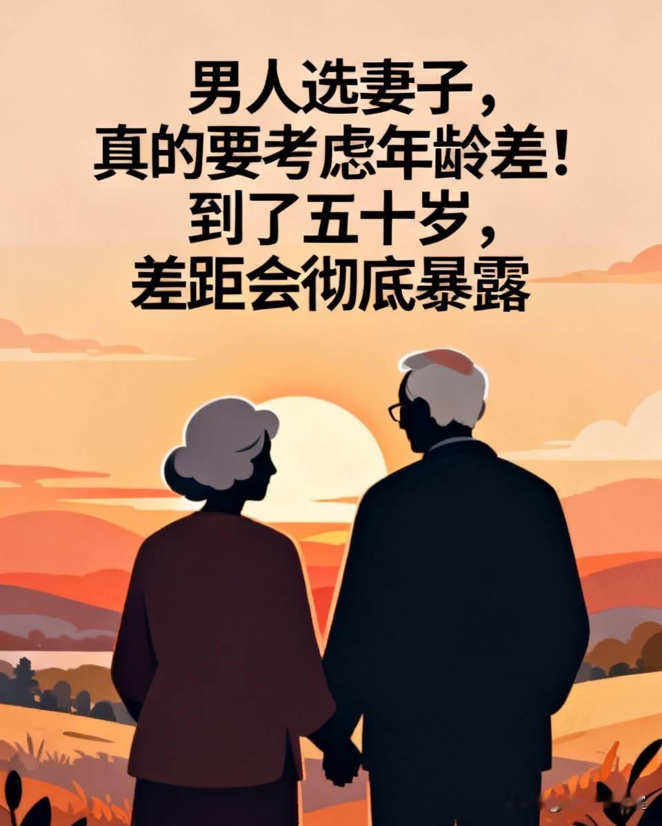 男人选妻子，真的要考虑年龄差！到了五十岁，差距会彻底暴露年轻谈恋爱的时候，
