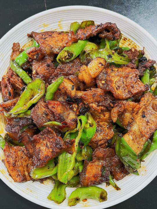 简单家常小炒盐煎肉 无敌下饭！