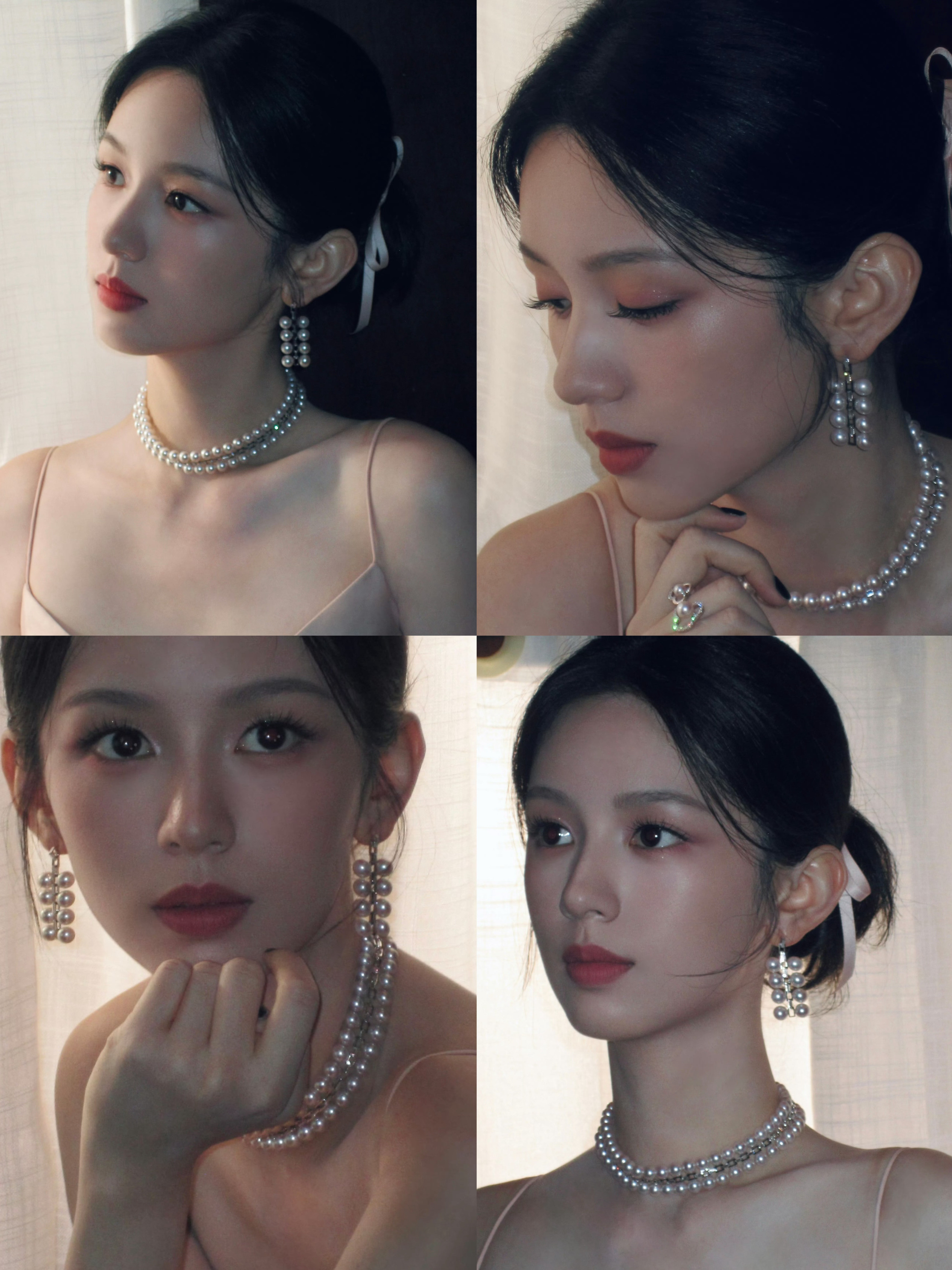 周也今日TASAKI活动造型～是泛着珍珠光泽的珍珠美人也🥹💍​​​