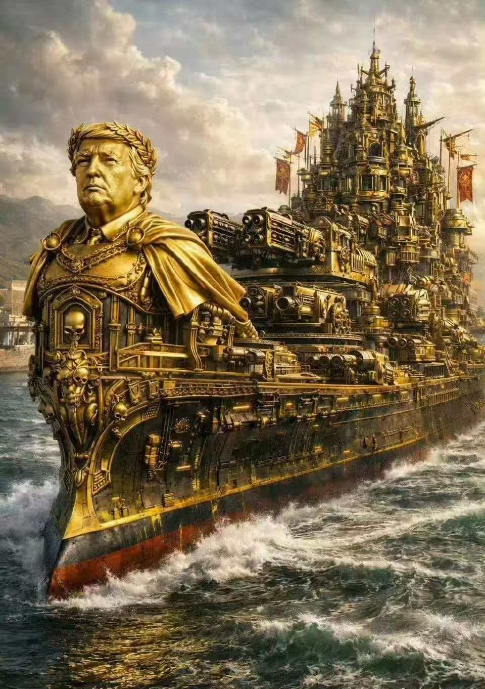 大统领要建黄金舰队。应该长这样！