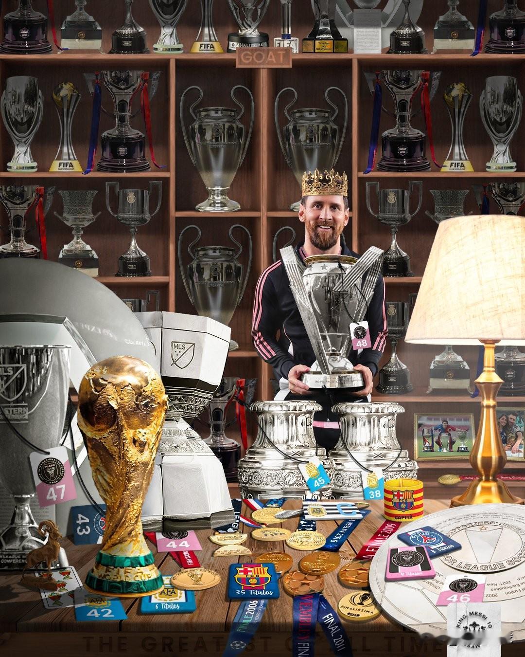 47冠封神！垫底队被他带成冠军！38岁的梅西，又创造了奇迹。美职联总决赛，迈阿