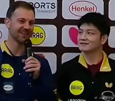 樊振东正式亮相杜塞尔多夫。于今日（当地时间）,樊振东于杜塞尔多夫的发布会上,
