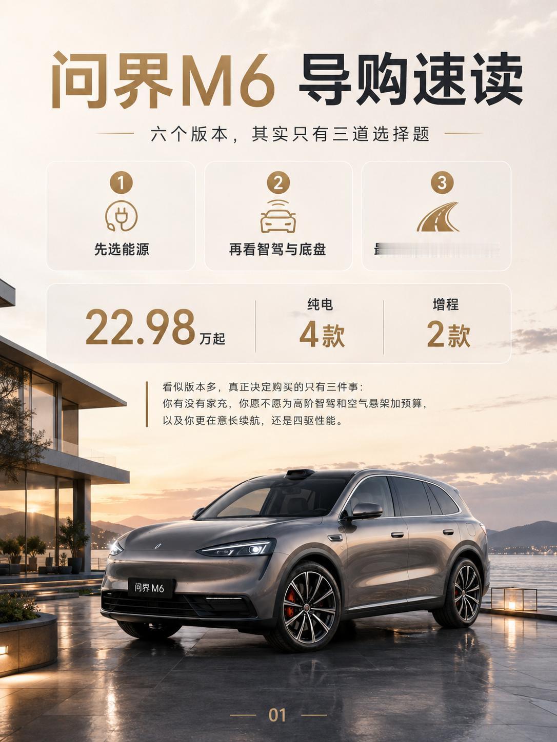 22.98万起的问界M6，哪一款最适合你？ 问界M6的六个版本，背后是一套很