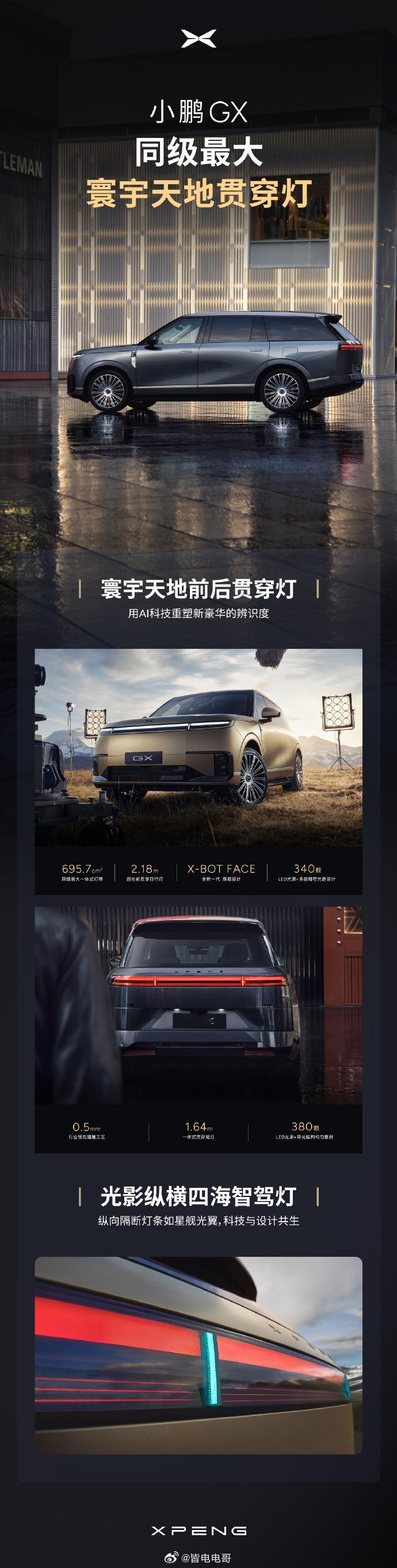 小鹏GX最近的预热节奏挺不错在一些细节上小鹏GX下的功夫不少，光这个首发太空陶瓷