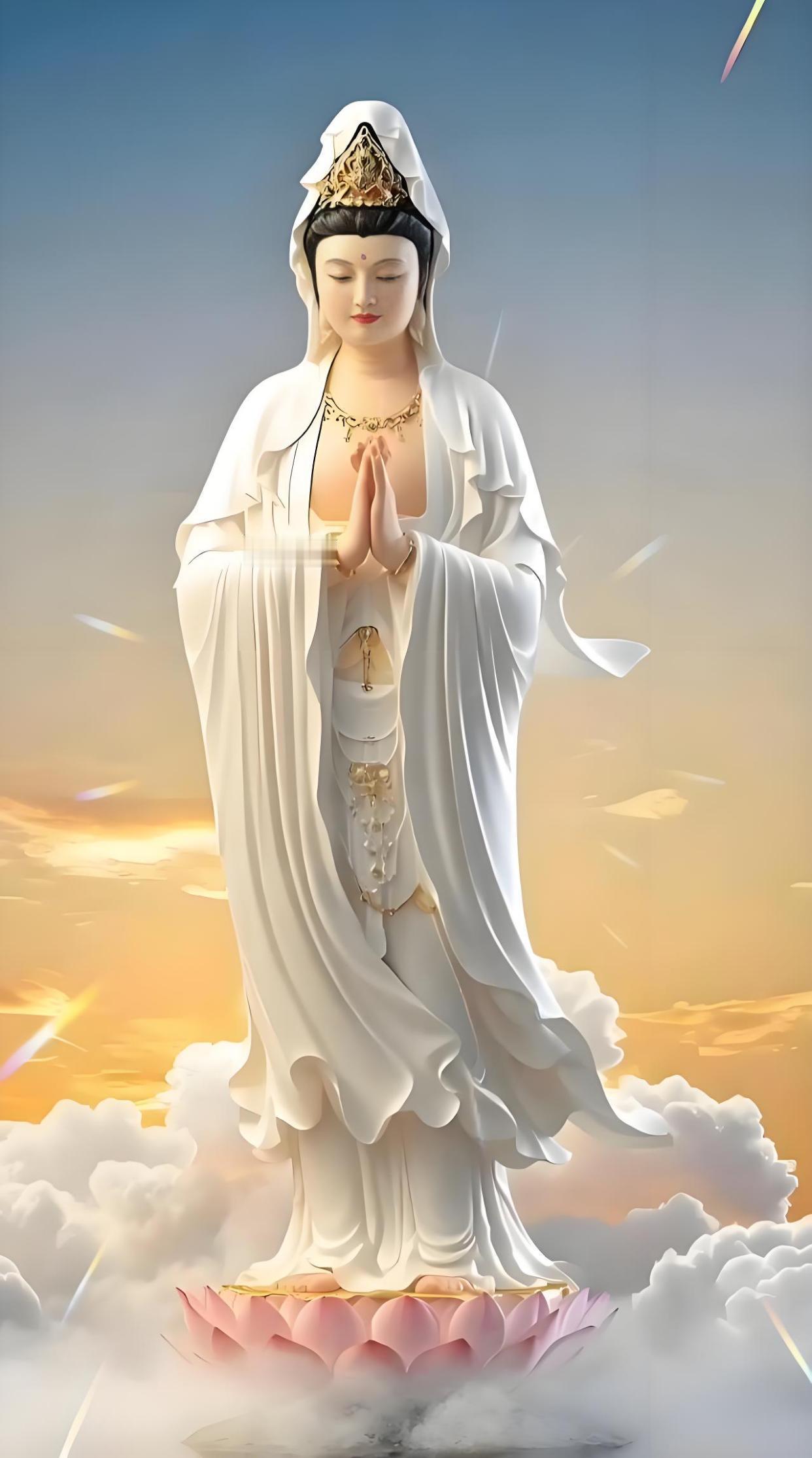 礼赞菩萨，观音赐福，见者接福！🙏[抱抱]🙌[抱抱]
