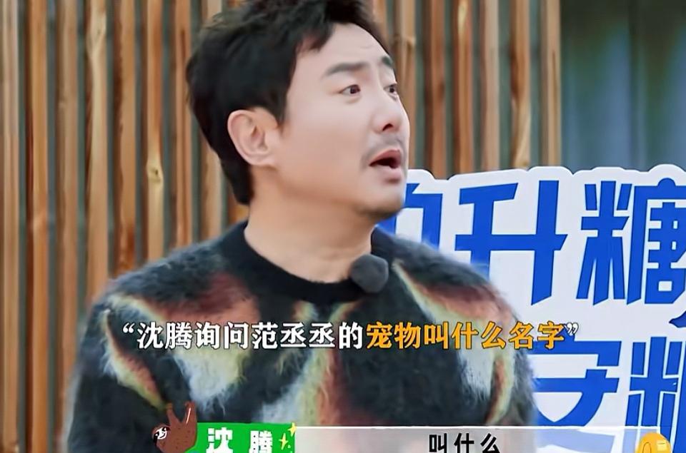 沈腾当场破防！范丞丞给狗取名“腾腾”是故意的吗？？范丞丞在节目里轻飘飘一句