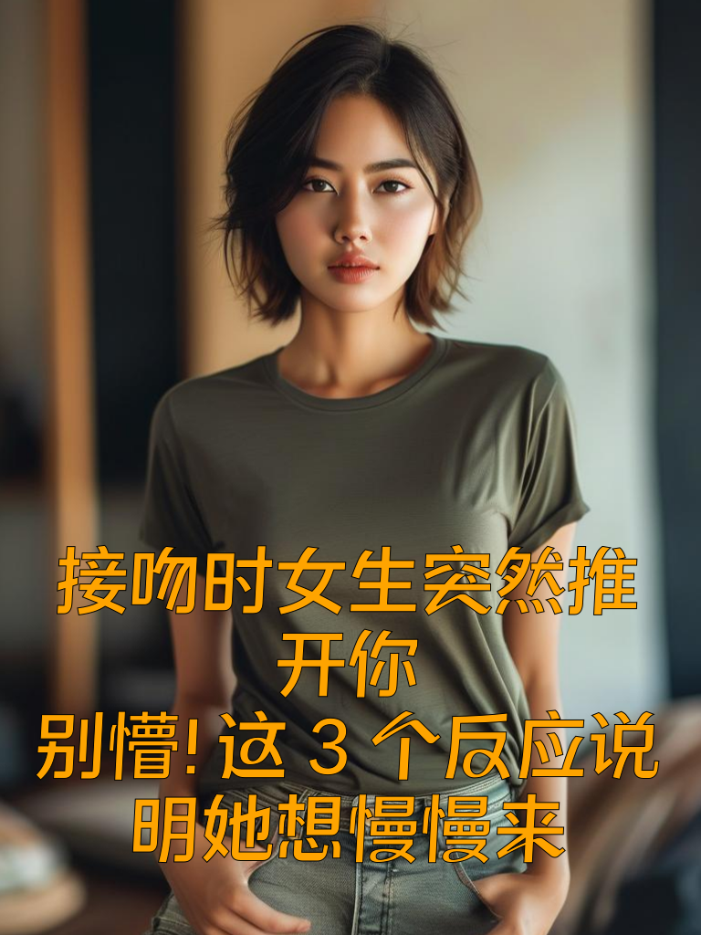 接吻时女生突然推开你？别懵！这3个反应说明她想慢慢来