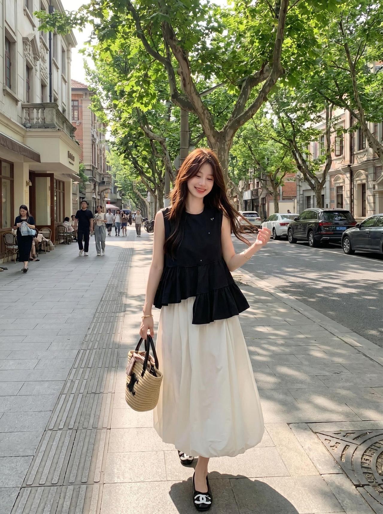 温柔可爱少女感穿搭阳光明媚的午后