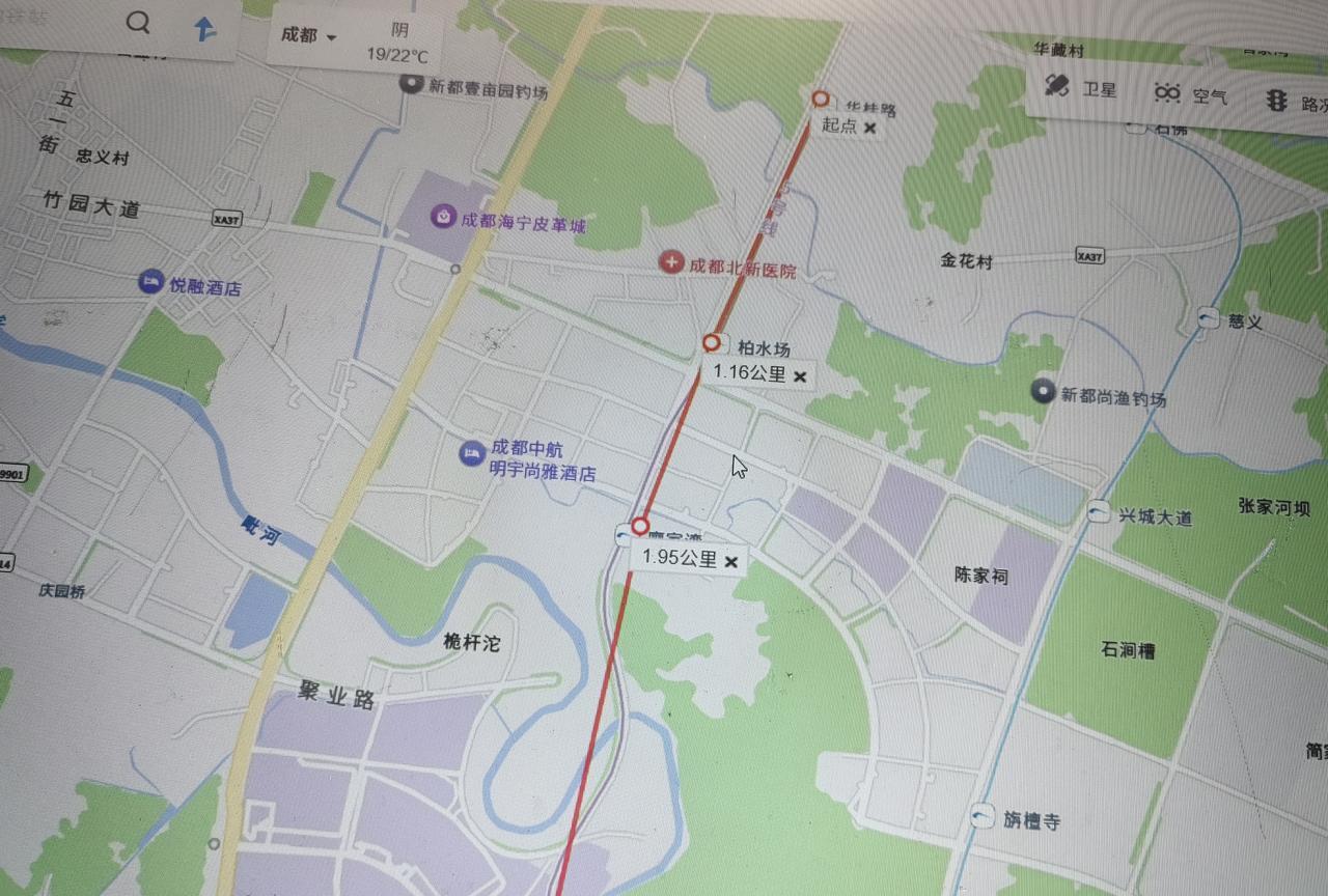 成都地铁5号线自制规划图线路名称：成都地铁5号线起止点：新津南站-华桂路站