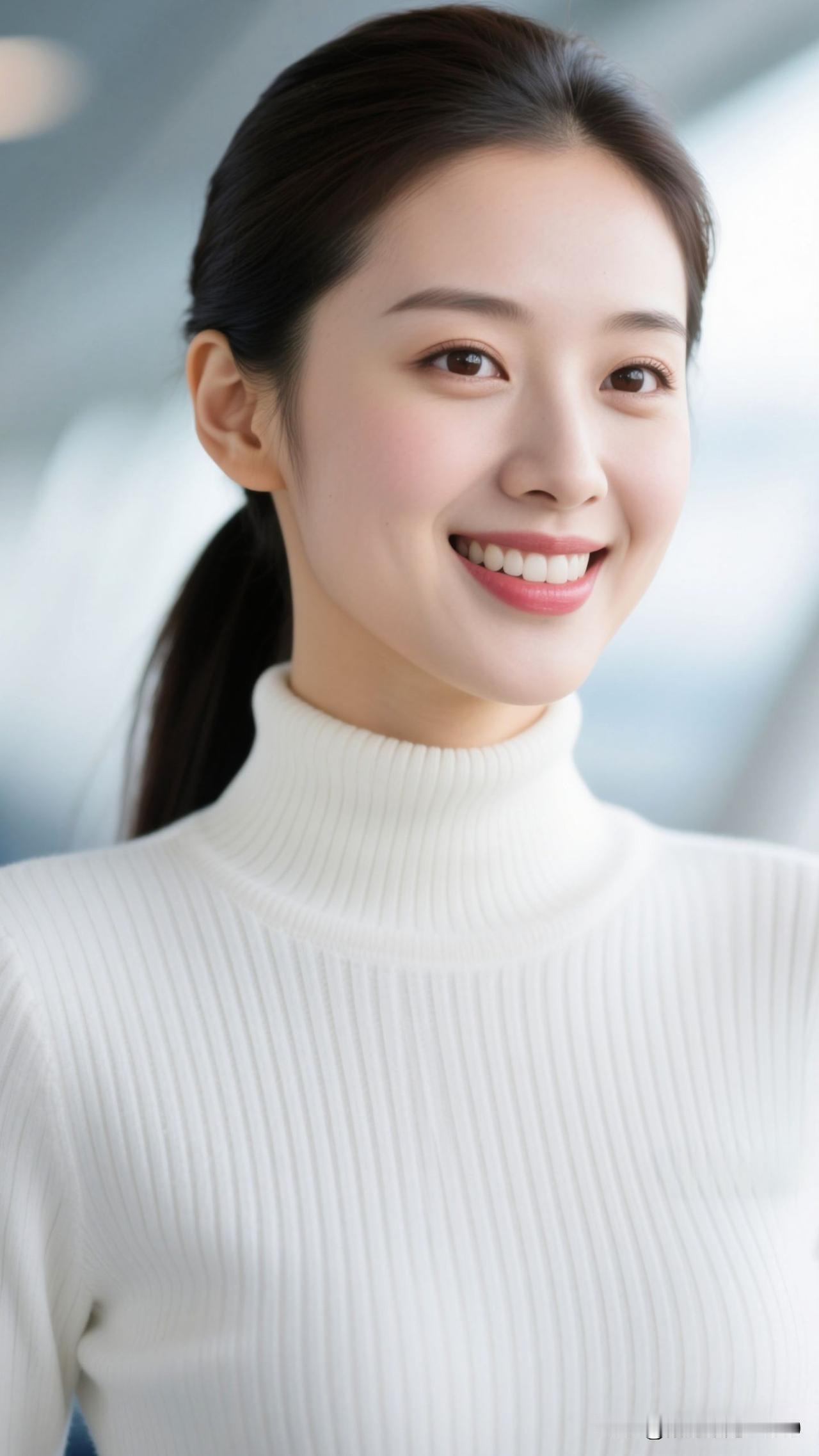 ✨清冽的风掠过高领，柔软的白裹住最妥帖的温柔，呼吸都浸着安宁。白色温柔风衬衫