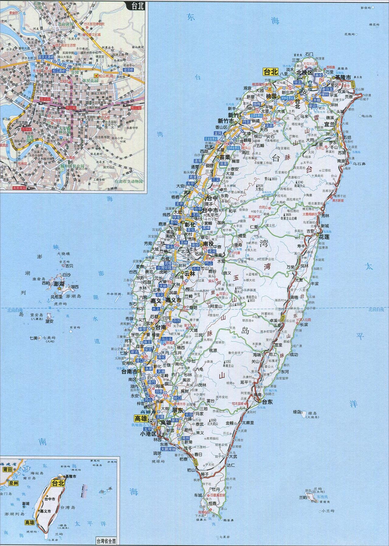 关于台湾省的地理冷知识，所谓知己知彼，看看都知道几个：1.玉山是我国东部最高峰