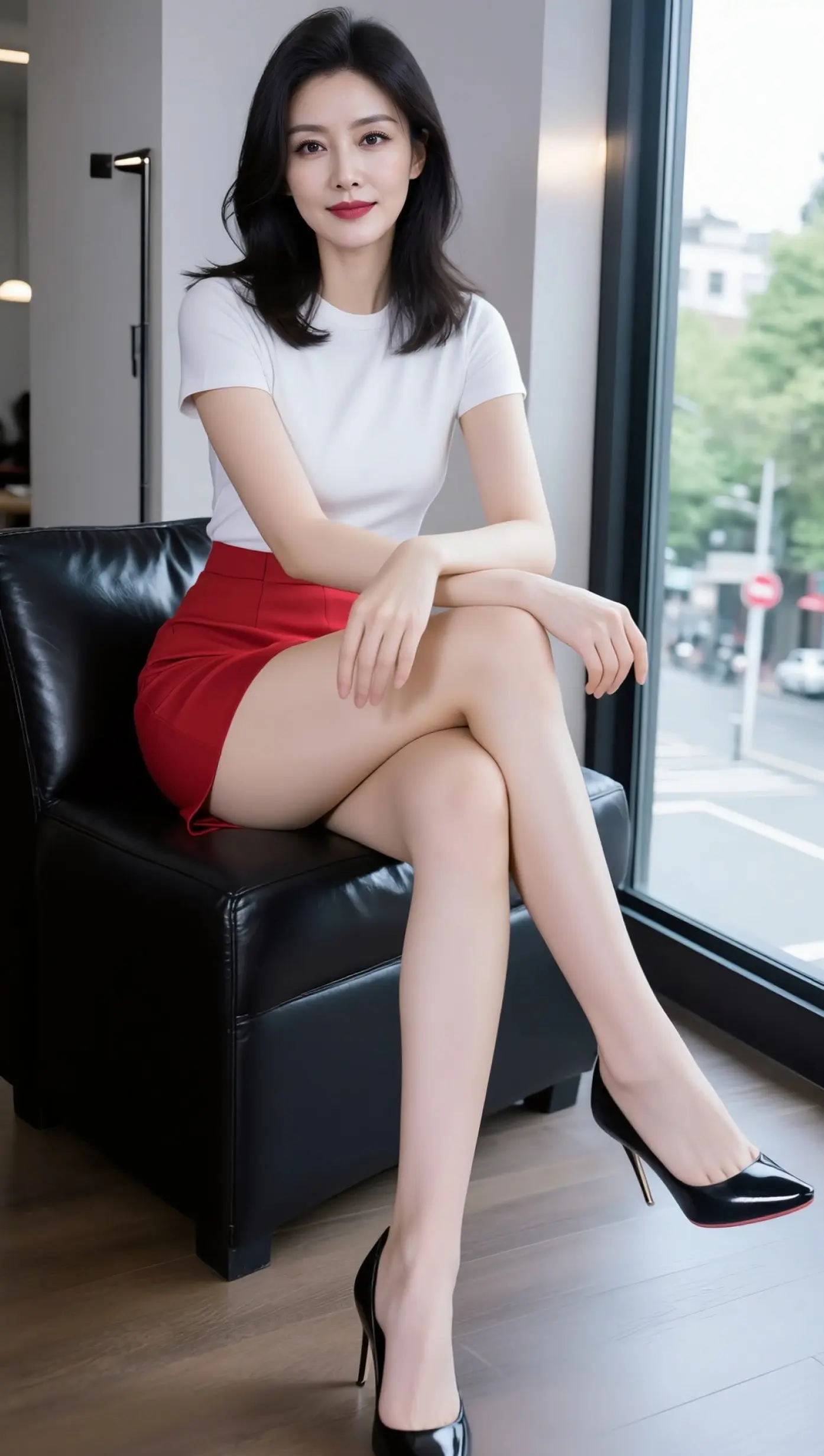 AI都市丽人照 ai创作 时尚穿搭 魅力女人