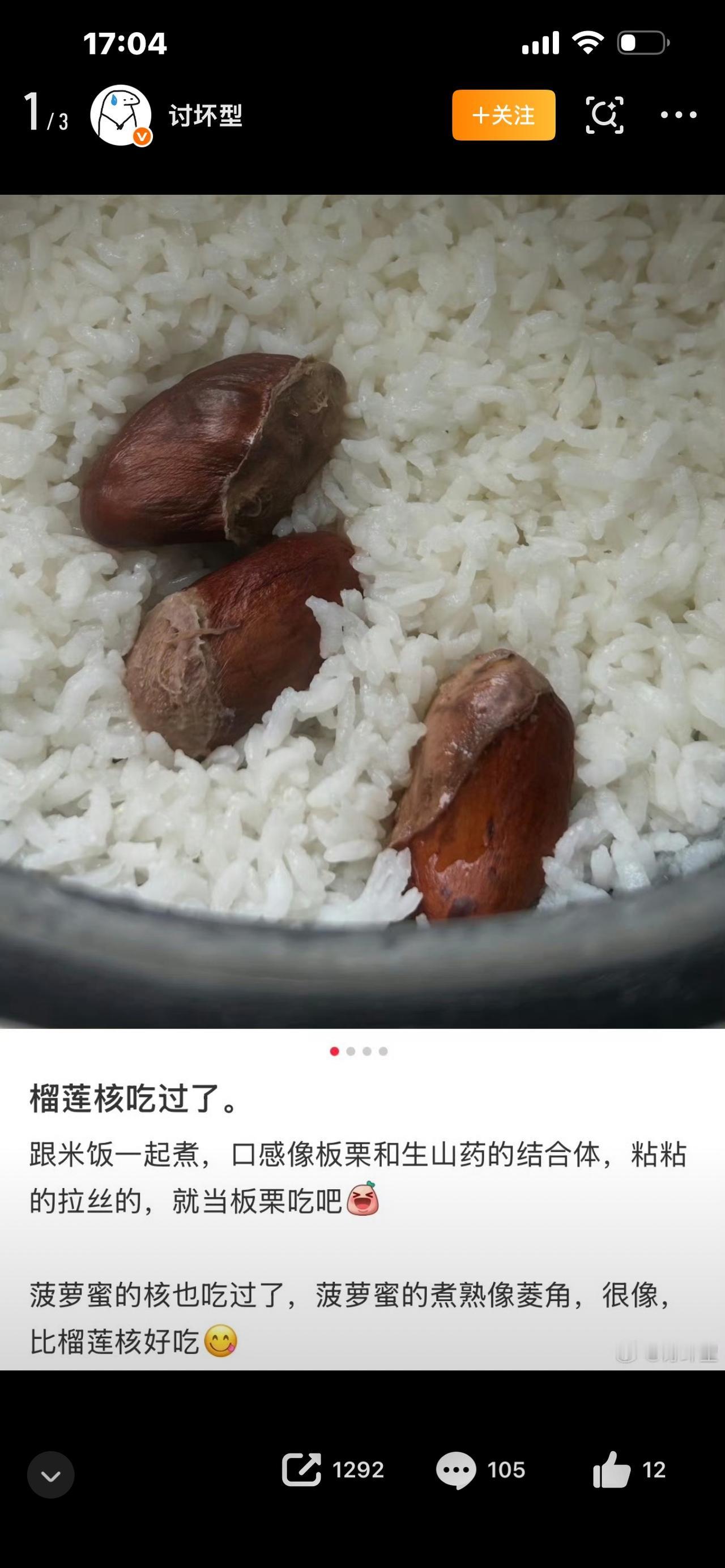 榴莲核煮饭吃完榴莲果肉，果核全都随手扔垃圾桶？很多人几十年白白浪费好食材，如