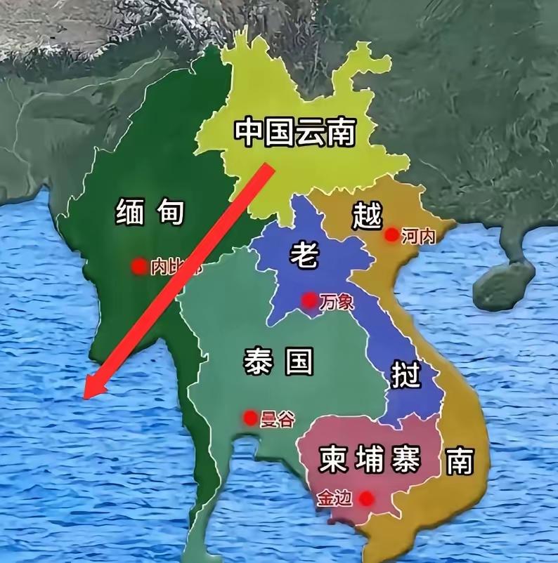 中南半岛对中国太重要了！尤其是缅甸，比起格陵兰岛之于美国，缅甸对我们更加重要！有