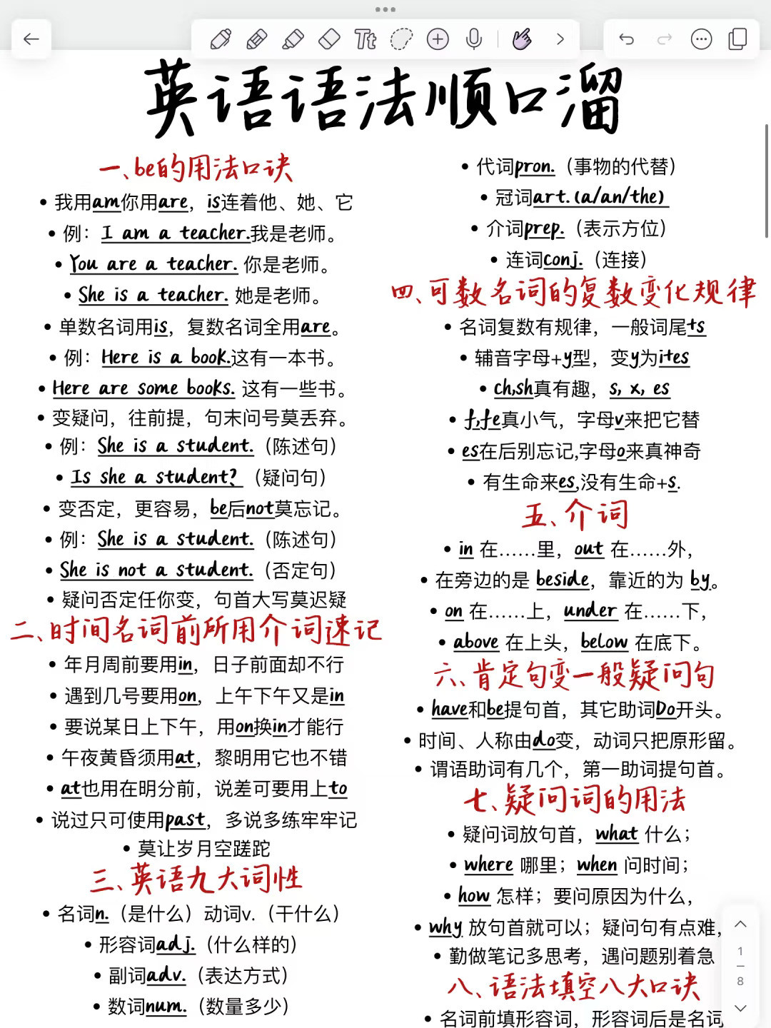 顺口溜+语法=王炸！51条语法顺口溜！太好用了