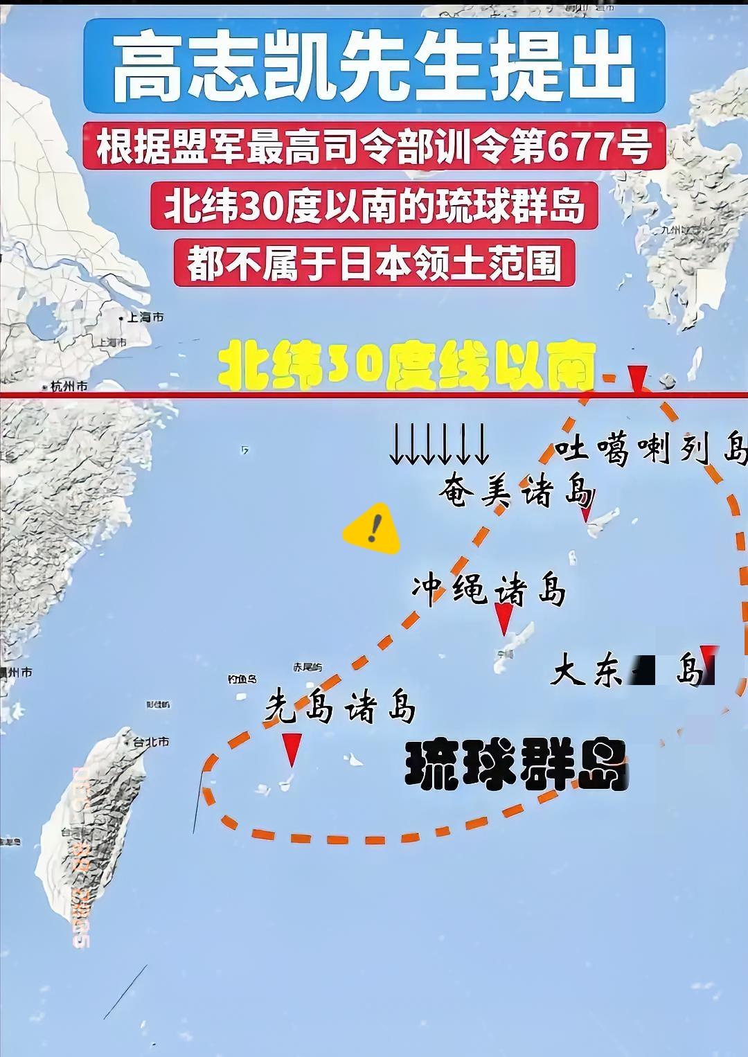 高志凯先生真是厉害，提出的主张总是简单明了。琉球不是日本的，他一句话就说清楚：