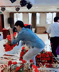 爆笑GIF: 妹子, 没事逗猪干嘛呢?