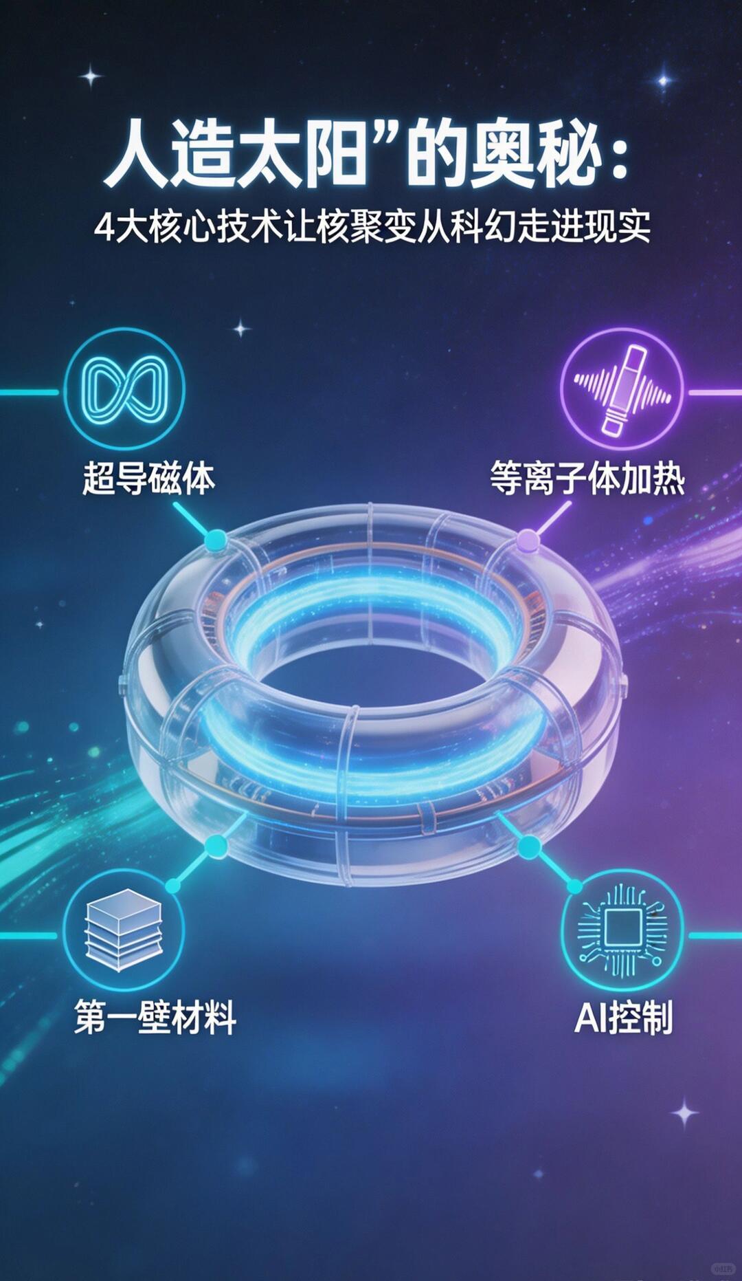 中国核聚变已从“跟跑”进入并跑、部分领跑，核心突破集中在三大装置、四大技术、工程