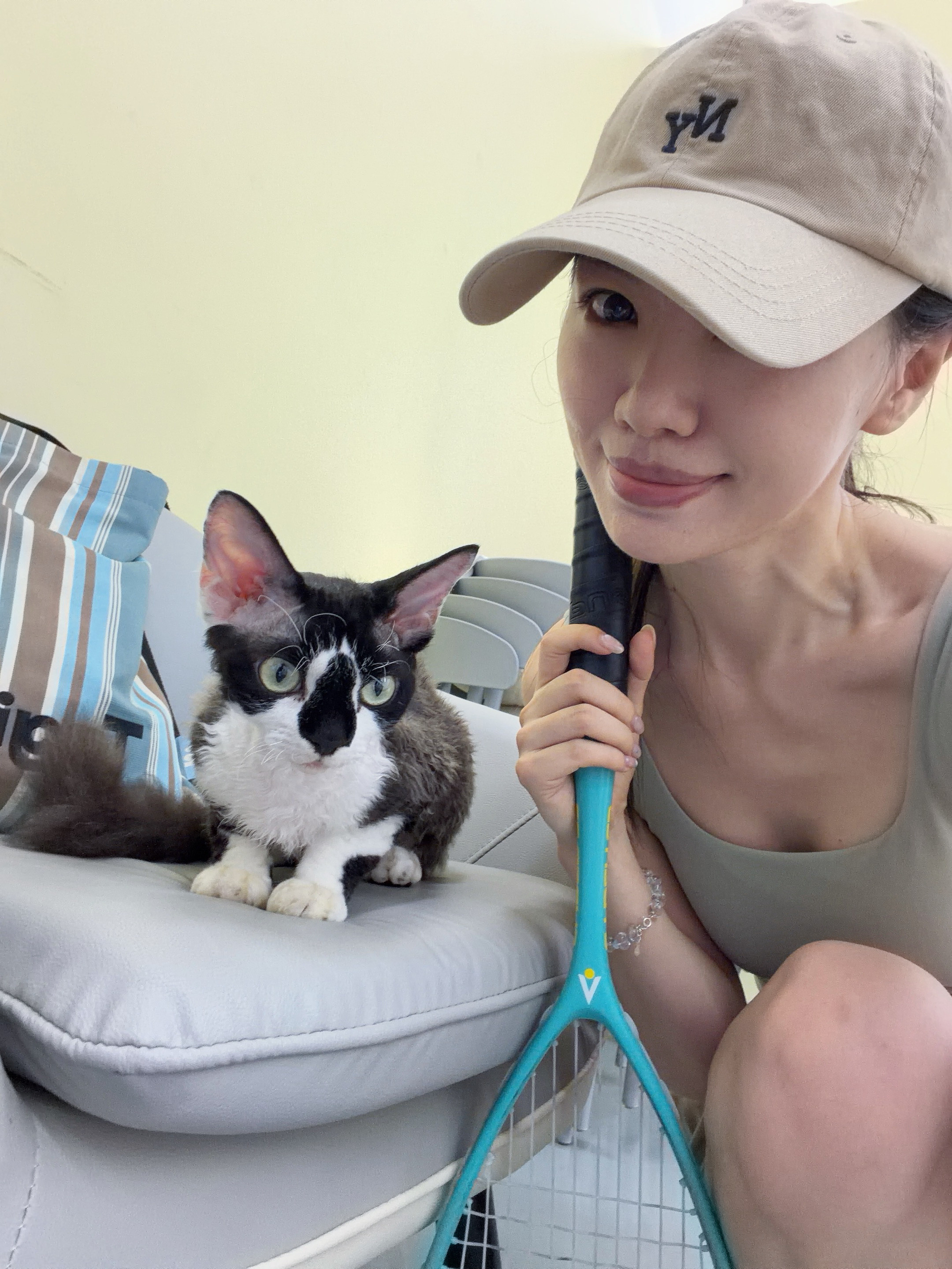 夏日答卷📝游泳、羽毛球壁球、普拉提一系列，壮了没瘦[吐舌头眯眼睛笑]​​​
