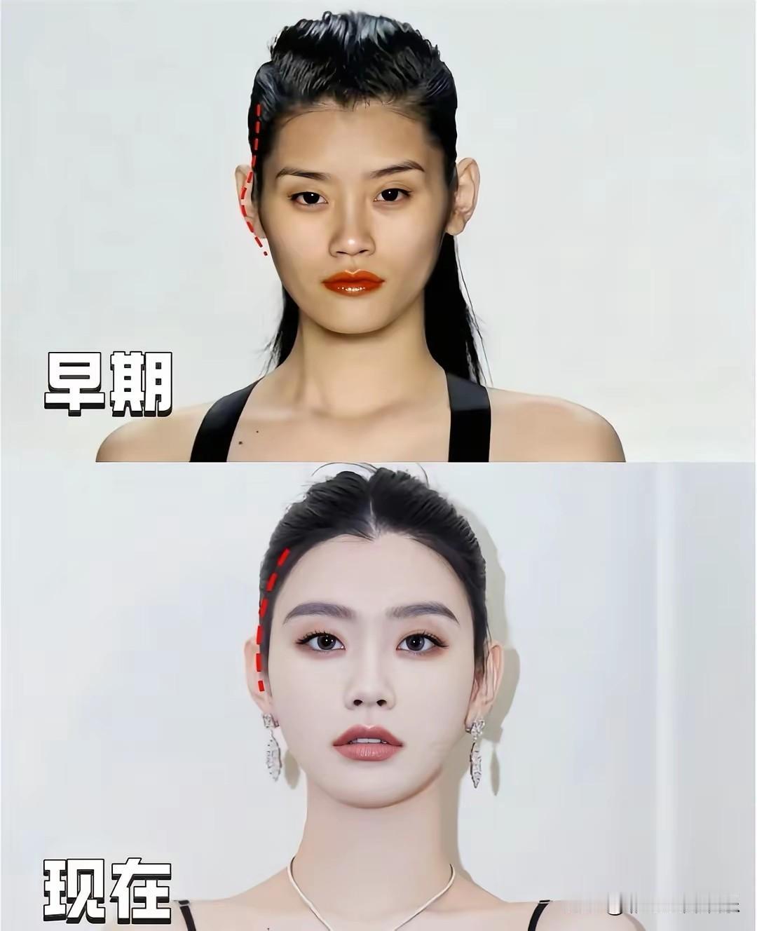 我把奚梦瑶的照片发给我妈，我妈说这闺女一脸旺夫相，娶妻看耳，嫁夫看鼻。早期原