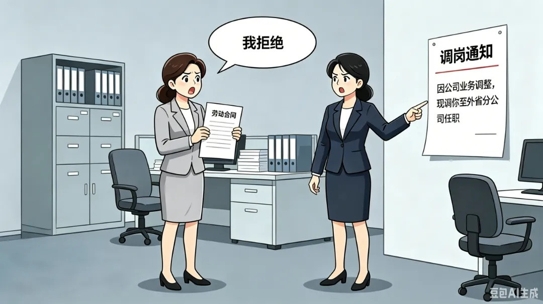 员工不服跨省调岗, 公司随即以“连续3个工作日未到公司报到上班”为由将其开除