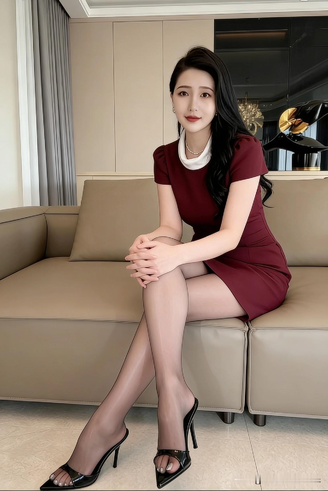 优雅红裙，气质女神，时尚穿搭指南