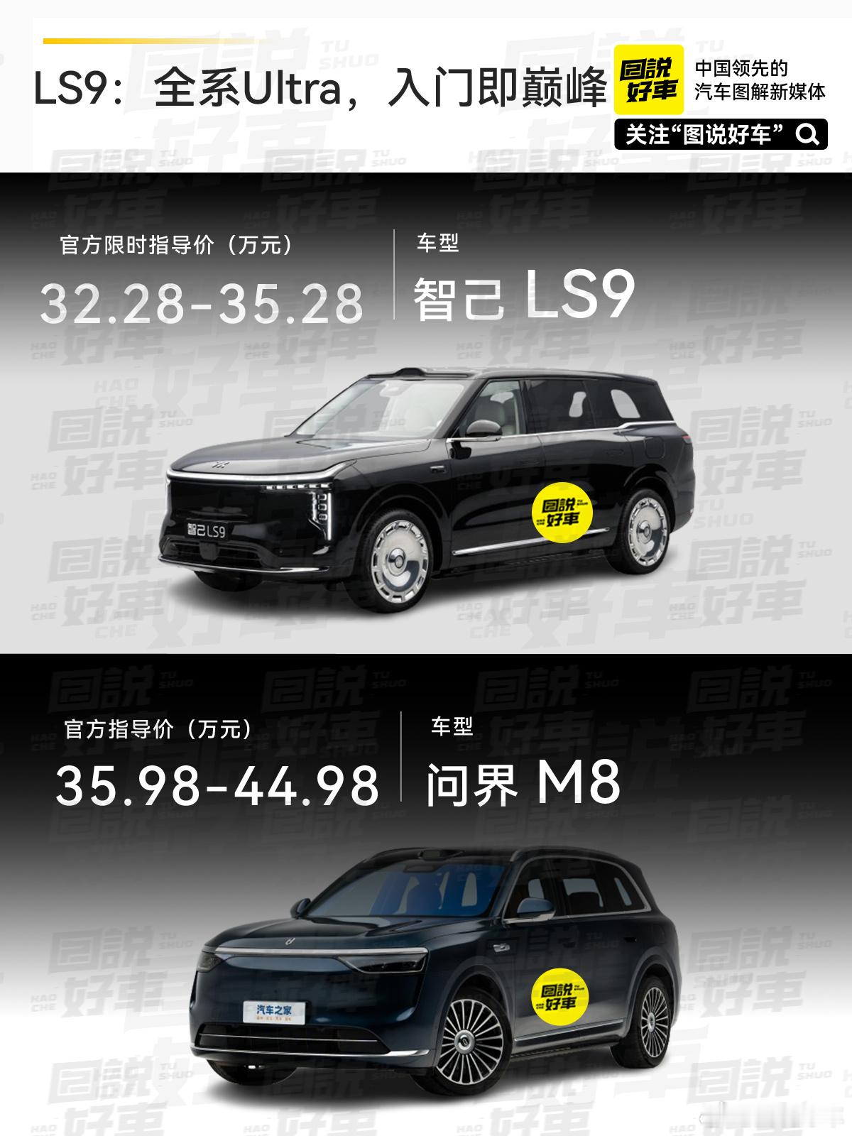 今晚智己LS9正式上市，推出两款车型分别为52Ultra和66Ultra，限时
