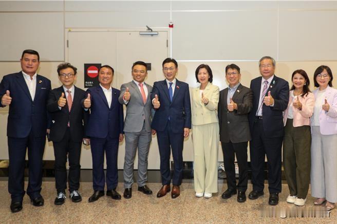 这次要不要制裁他？江启臣，国民党籍的立法机构副负责人窜访日本回来据说参加了