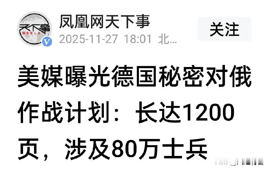 德国总理默茨通过新闻报道才得知美国提出的“28点”和平计划，美媒曝光德国支持北约
