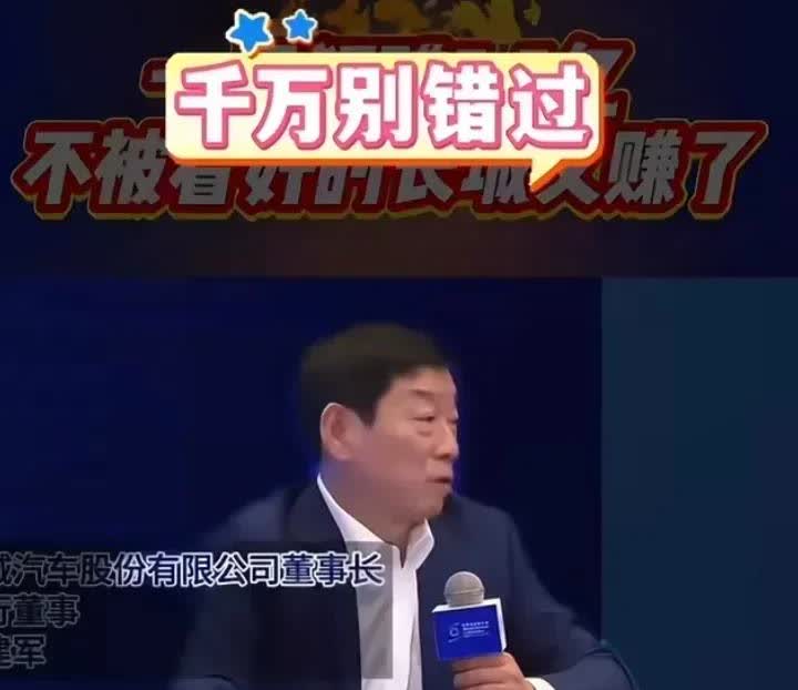 长城汽车的魏建军也太实在了，这种话也能公开说吗？长城汽车的魏总曾经公开说，如