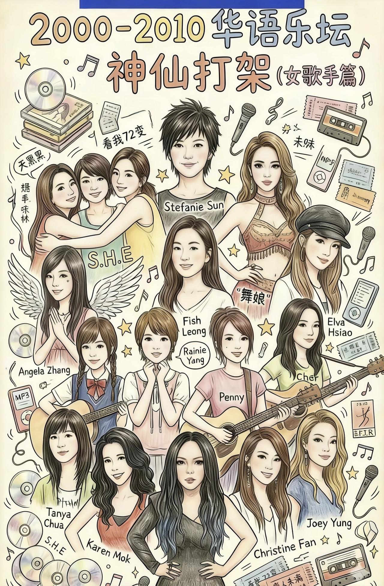 2000—2010年是华语乐坛最后的黄金时代，这期间涌现出一大批时至今日依旧处于