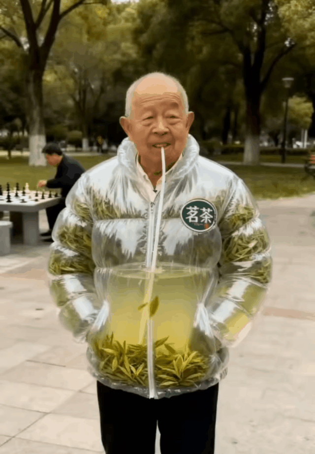 大爷喝的不是茶，喝的是一个人的寂寞！